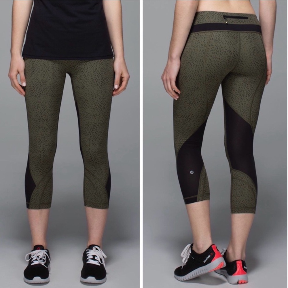Lululemon Run Inspire Crop II leggings ‘Dottie Dash’